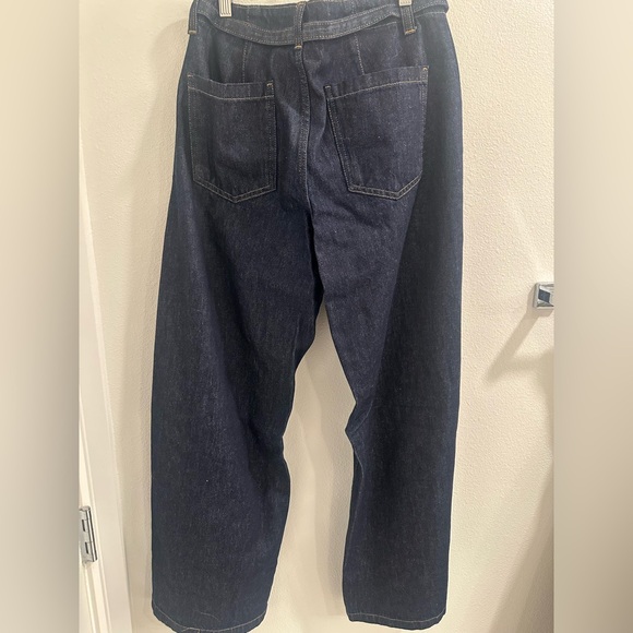 Zara NWT denim jeans . Wide leg with seam down legs. Cute style! - Picture 3 of 14